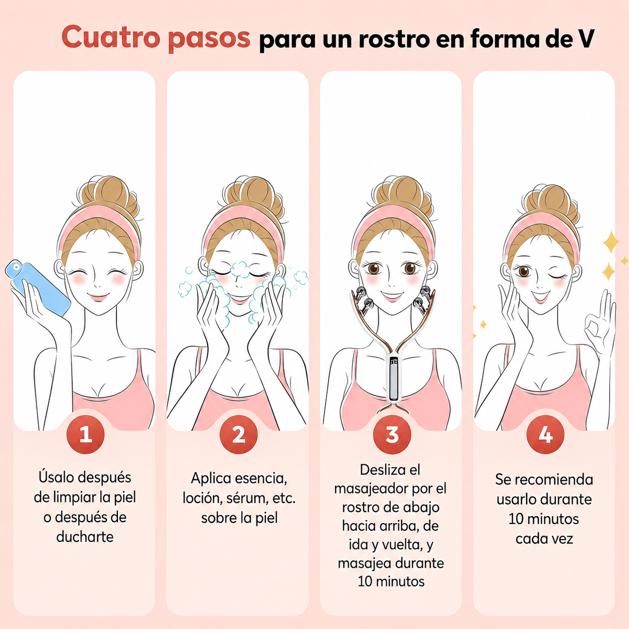 Zental GlowLift Pro™:  Deshincha, define y relaja tu rostro en solo 5 minutos