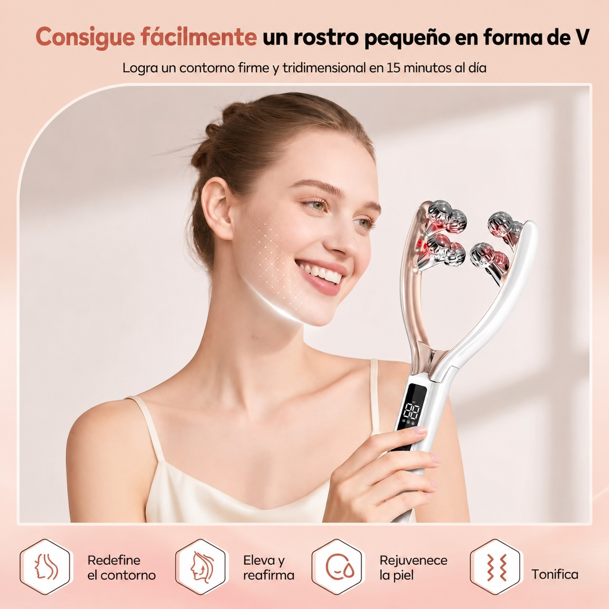 Zental GlowLift Pro™:  Deshincha, define y relaja tu rostro en solo 5 minutos